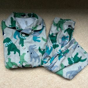 Dinosaur matching pajama set